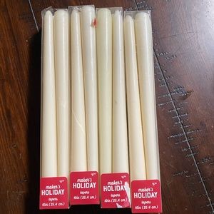 (4) Packs of Scented Ivory Taper Candles